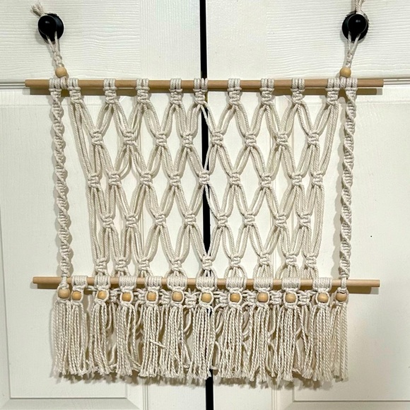 Handmade Macrame Boho Plushies/Doll hammock - Picture 2 of 3